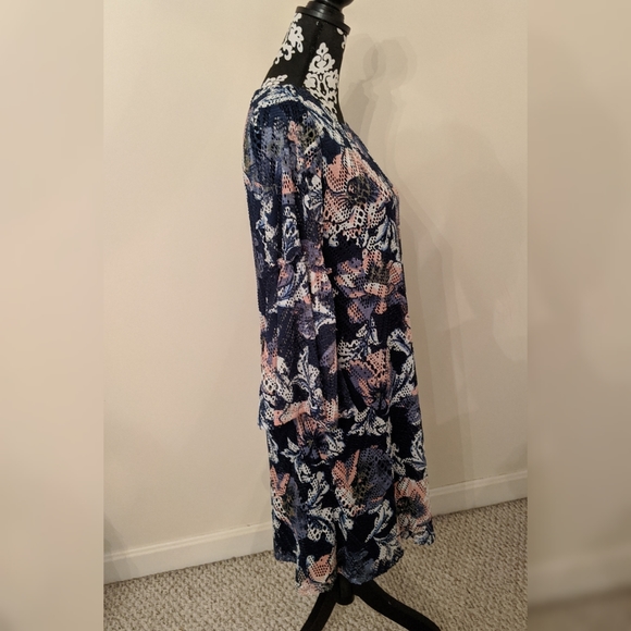 NWT Navy Blue and floral Westport dress - Picture 6 of 7